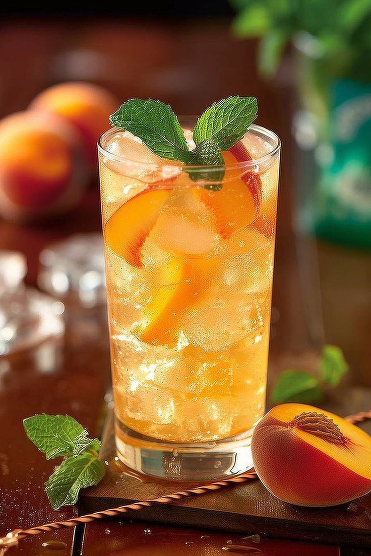 Peach ice tea