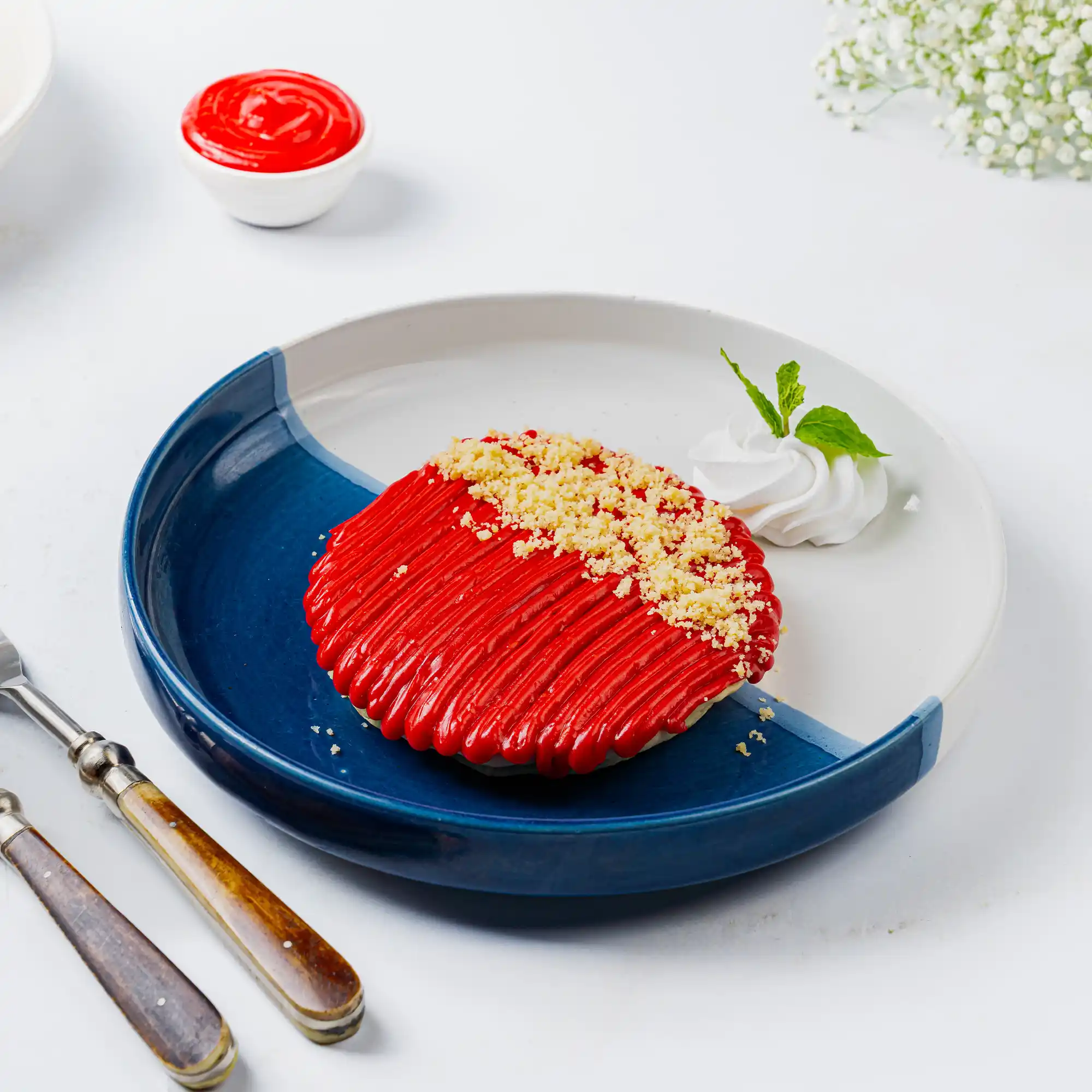 Red Velvet Cream Pancake