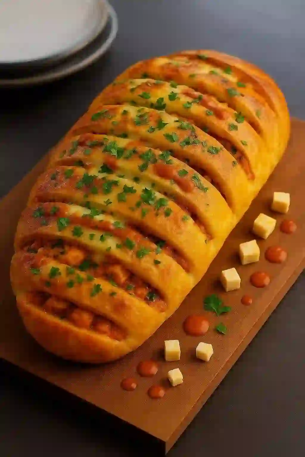 Paneer Makhani Garlic Bread